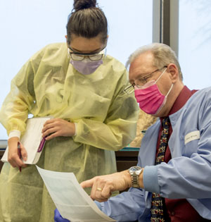 Dental Hygiene faculty and student